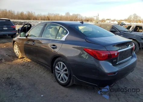 2015 Infiniti Q50 Hybrid Premium z USA, uszkodzony, nr VIN JN1AV7AR0FM850713